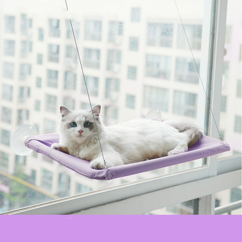 Window perch hammock angle view