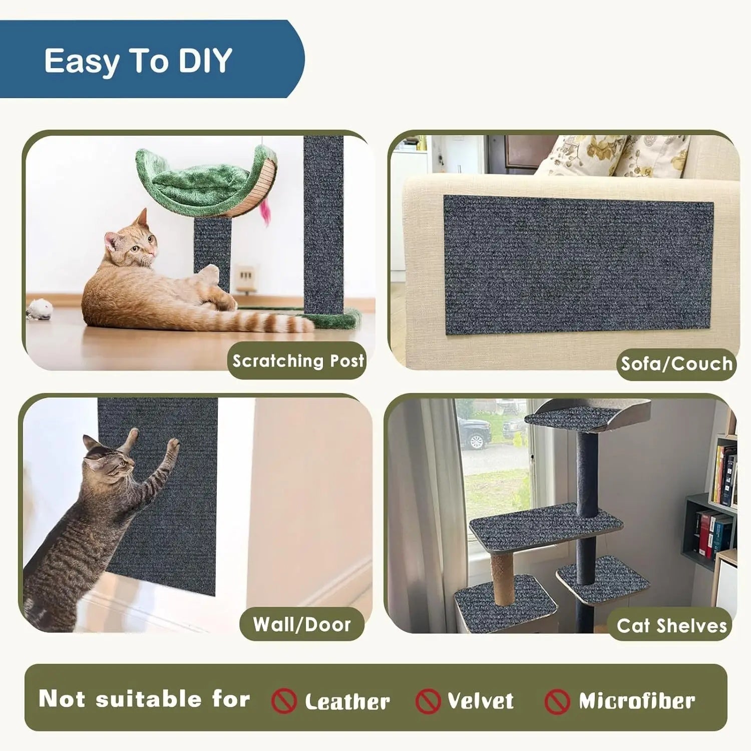 Sisal scratch pad color options