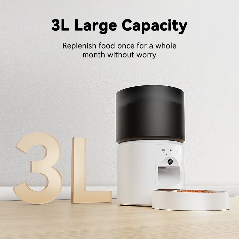 Smart pet camera dispenser setup