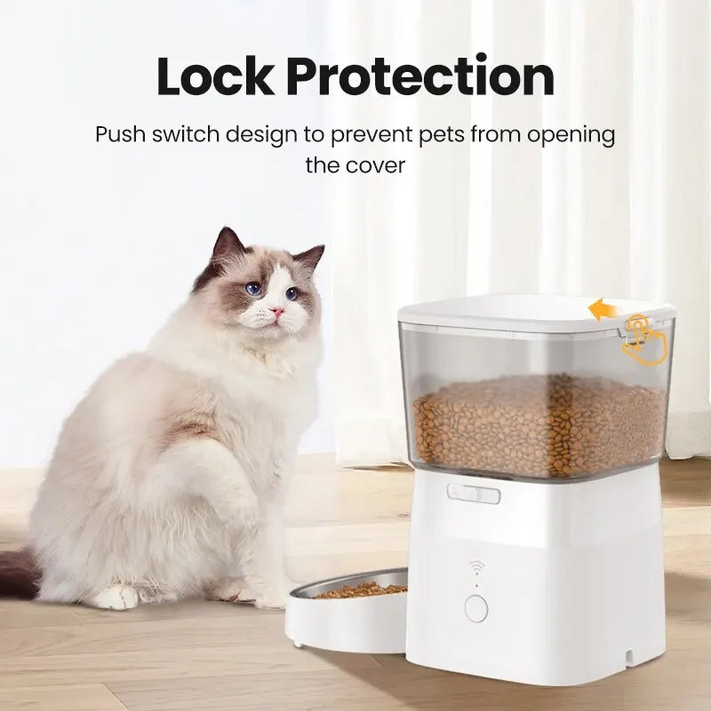 Smart auto feeder side view