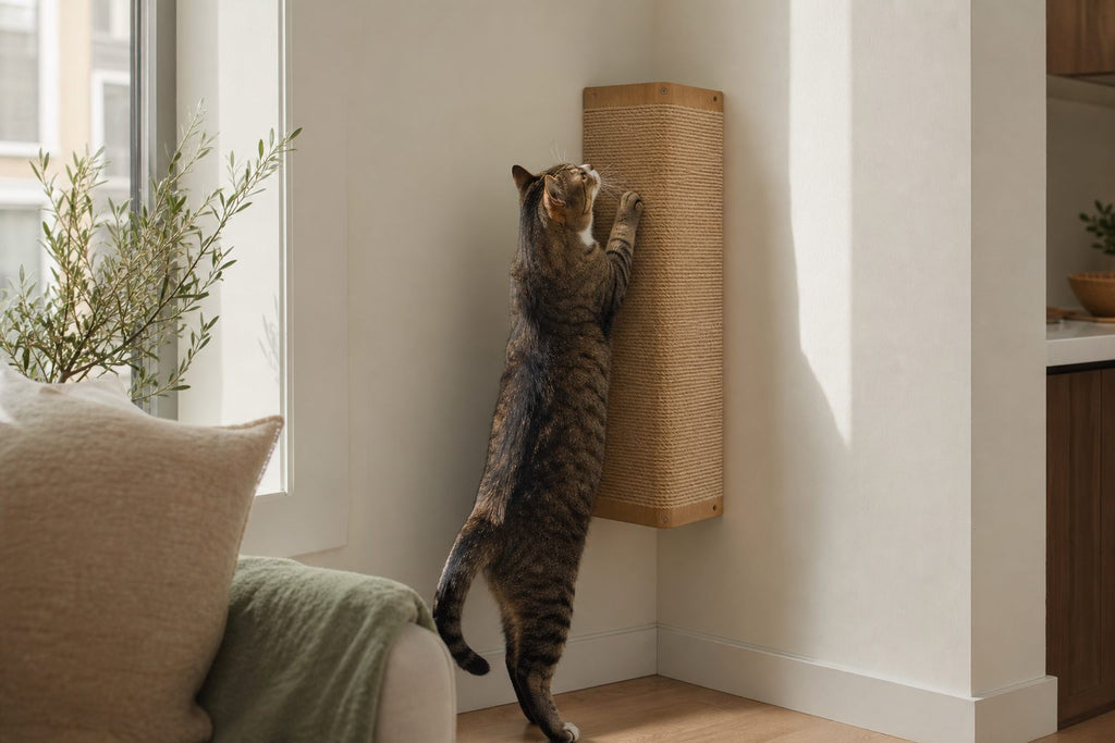 Corner wall scratch pad
