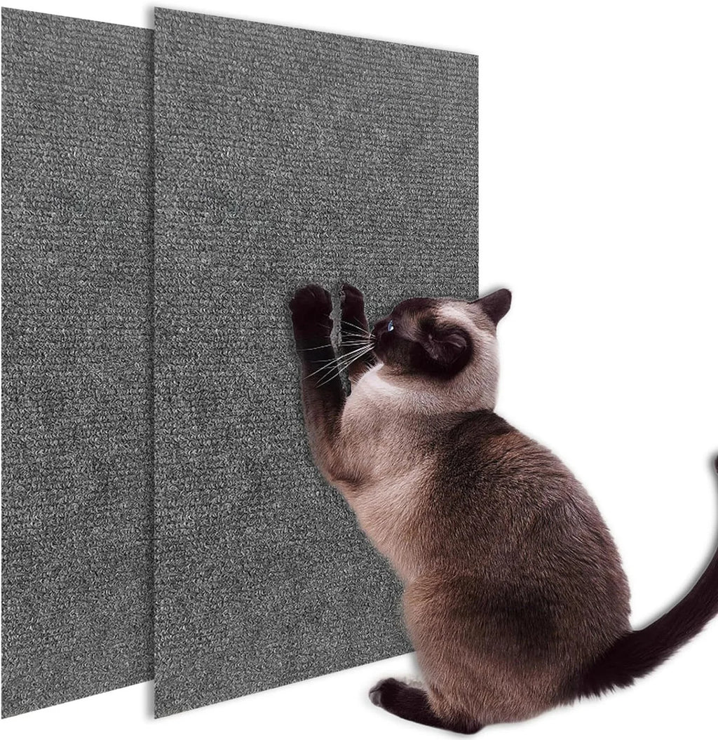 Sisal scratch pad in use