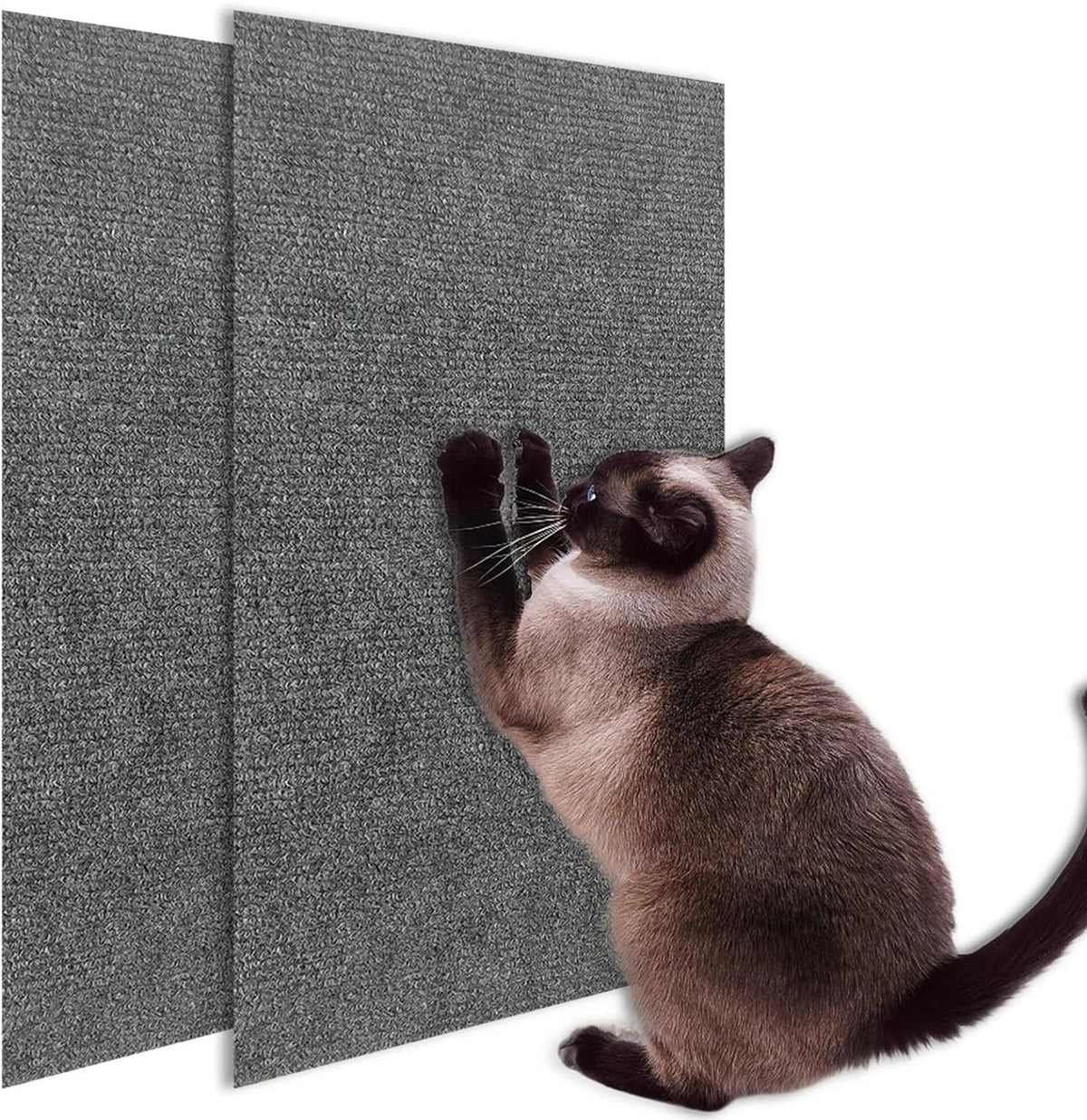 Sisal scratch pad in use