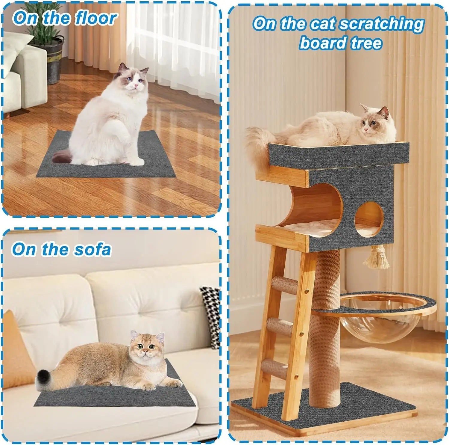 Sisal scratch pad size reference